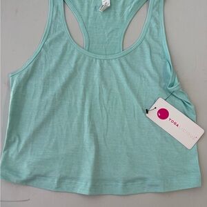 Yogalicious Aqua Racerback Tank M
